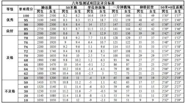 北京小学体育考试项目及标准2022（小学体育考试项目及标准2022山东）