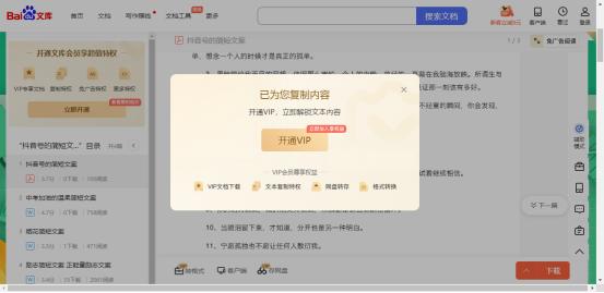 百度文库vip一个月多少钱（百度文库试用会员）