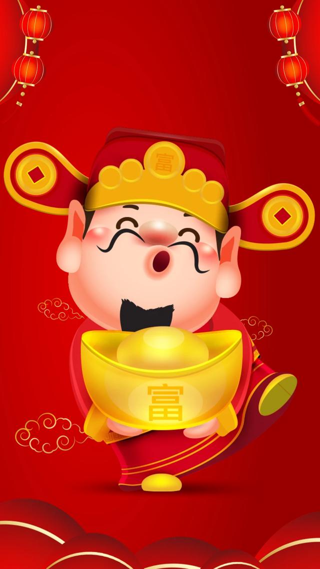 抖音最近很火的财神图片横屏高清，最新的财神图片大全抖音？
