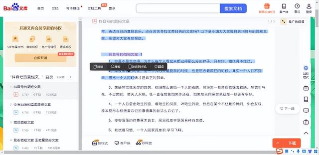 百度文库vip一个月多少钱（百度文库试用会员）